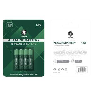 Green Lion Alkaline Battery AAA (4pcs/pack) – Green(GNAKBAAA)