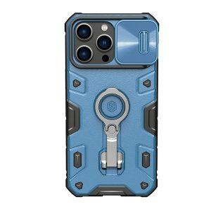 NILLKIN Camshield Armor Pro Cover With Ring Holder iP 14 Pro Max – Blue