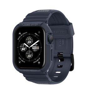 Spigen Rugged Armor Pro Apple Watch Cover Band 44/45mm – Blue