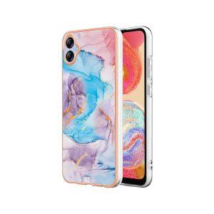 YB IMD Series SAM A04e Marble Pattern Cover – Milky Way Blue