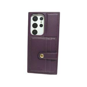 JSJM Upscale Leather Cover S23 Ultra Purple