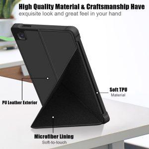 Origami Leather Smart Cover For GalaxyTab A7 Lite T220/T225 – Black