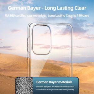 FUKELAI Crystal Clear Case for SAM A33 Shockproof Back Cover