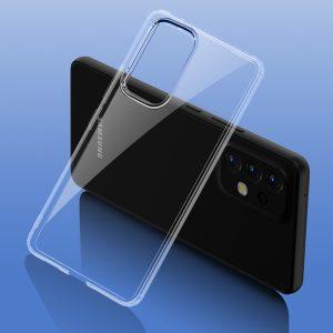 FUKELAI Crystal Clear Case for SAM A53 Shockproof Back Cover