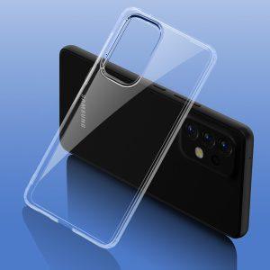 FUKELAI Crystal Clear Case for SAM A73 Shockproof Back Cover