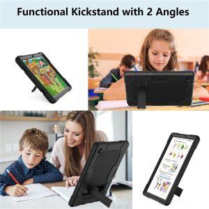 Robot B3 Series PC + Silicone Shockproof Kickstand Cover Tab A8 10.5 2021 – Black