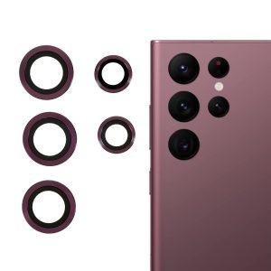 RURIHAI Camera Lens Protector S22 Ultra – Burgundy