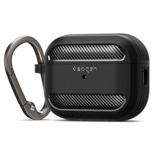 Spigen Rugged Armor Airpods Pro 2 Case – Matte Black