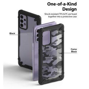 Ringke Fushion-X SAM A72 Basic Cover – Camo Black