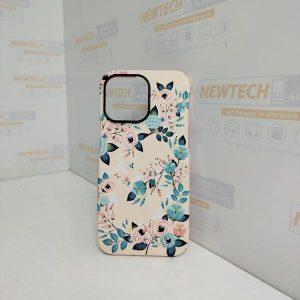 Kutis iP 13 Pro Floral Printed Cover – Pink