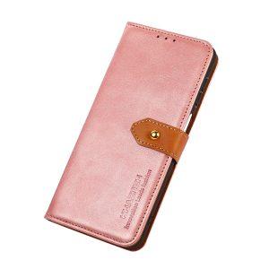 KHAZNEH Leather Cover with Wallet for SAM A04 – Rose Gold