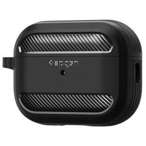 Spigen Rugged Armor Airpods Pro 2 Case – Matte Black