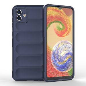 Magic Shield TPU + Flannel Cover for SAM A04 – Dark Blue