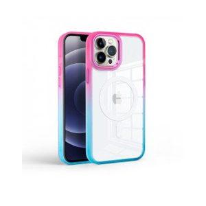 Mocome Magsafe Ip 14 Pro Clear Cover – Blue Pink