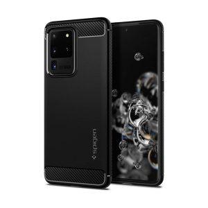 Spigen Rugged Armor Cover SAM S20 Ultra – Matte Black (ACS00711)