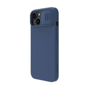 NILLKIN Camshield Silicone Cover Compatible With Magsafe for iP 14 Plus – Blue