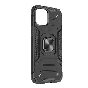 Ring Kickstand Hybrid PC TPU Cover for SAM A03 / A04e – Black