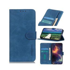 KHAZNEH Leather SAM A32 5G Cover with Wallet – Blue