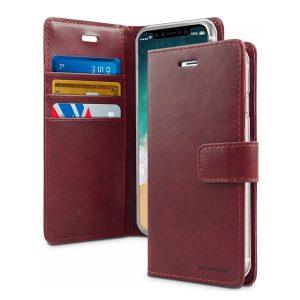 Goospery Persona Diary iP X/XS Flip Cover – Wine