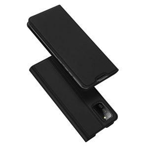 DUX DUCIS Skin Pro Series Leather SAM A02S Cover  – Black