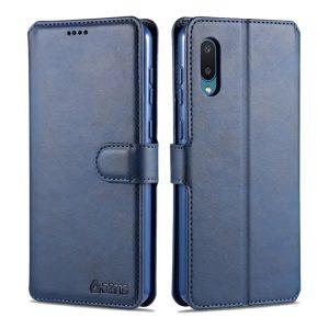 Azns Leather SAM A02s Cover – Blue