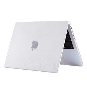Green Carbon Fiber Grain Ultra-Slim Hard Shell Case for MBP 14 2021 – Clear