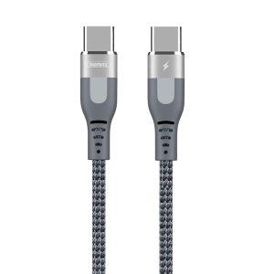 Remax RC-151cc Super PD Type-C to Type-C Charging Cable 1m – Silver