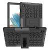Hybrid Tire Texture Shockproof Cover With Kickstand for SAM Tab A8 - Black