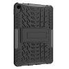 Hybrid Tire Texture Shockproof Cover With Kickstand for iPad 10.9 2022 - Black