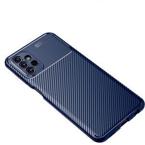 Carbon Fiber Texture TPU Cover SAM A13 – Blue