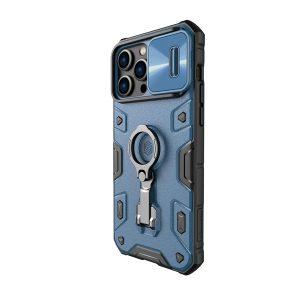 NILLKIN Camshield Armor Pro Cover With Ring Holder iP 14 Pro Max – Blue