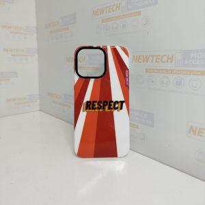 Janesper Cover IPhone 14 Pro Max Respect – White/Brown