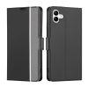 Twill Texture PU Leather Flip With Card Slot Cover for Samsung Galaxy A04 - Black