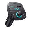UGREEN Bluetooth Car Charger + FM Transmitter (2 USB + Type-C) PD 18W QC 3.0 - Black