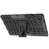 Hybrid Tire Texture Shockproof Cover With Kickstand for SAM Tab A8 - Black - Image 3