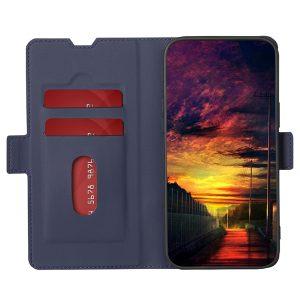 Twill Texture iP 11 Pro PU Leather Flip With Card Slot Cover – Blue