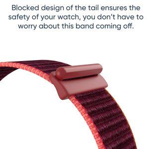 XINCUCO Sport Loop Nylon Watchband for iWatch 42/44mm – Red