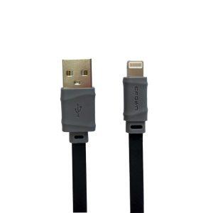 Crown Data and Charging USB to Lightning 1m Cable – Black (CMCU-008L)