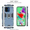 Ring Kickstand Rugged Protective Cover for Redmi 12C - Blue - Image 3