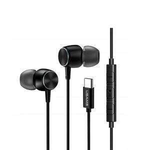 USAMS EP-31 In-Ear Type-C Metal Earphone – Black