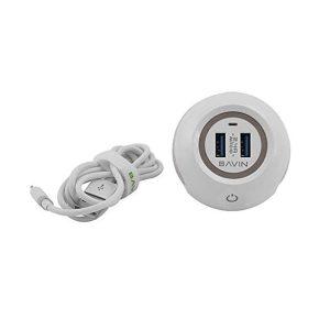 Bavin PC566E LED Touch Lamp USB Port Charger Type-C – White