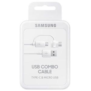 Samsung USB-A to Combo (Type-C & Micro) 1.5m – White EP-DG930DW