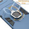 Ring Kickstand Rugged Protective Cover for Redmi 12C - Blue - Image 5