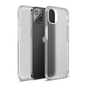 Hybrid Hard Acrylic + TPU iP 13 Pro Transarent Cover – Gray