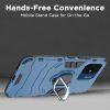 Ring Kickstand Rugged Protective Cover for Redmi 12C - Blue - Image 6