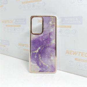 YB IMD Series-3 SAM A53 5G Marble Pattern Cover – Light Purple