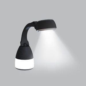 Porodo Lifestyle 2 in 1 Desk Lamp/Torch 3W LED 120LM 1500mAh – Black(PD-LS2IN1DLT)