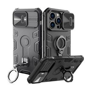 NILLKIN Camshield Armor Pro Cover With Ring Holder iP 14 Pro Max – Black