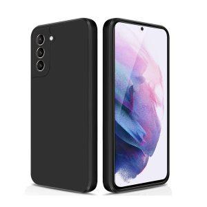 Silicone Silky SAM S21+ Cover Logo – Black