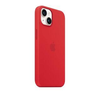 Silicone Magsafe Logo Cover iP 14 Plus HC – Red